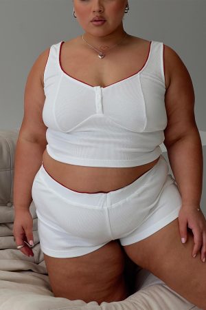 Motif Rib Sleep Set Ivory Curve