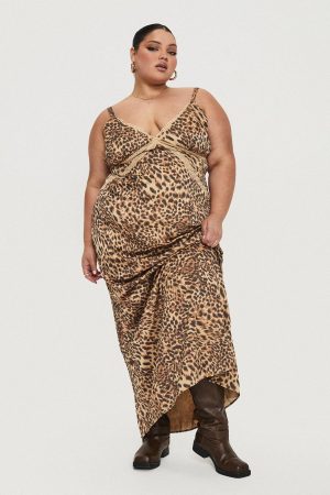 Sanctuary Maxi Dress Leopard Curve