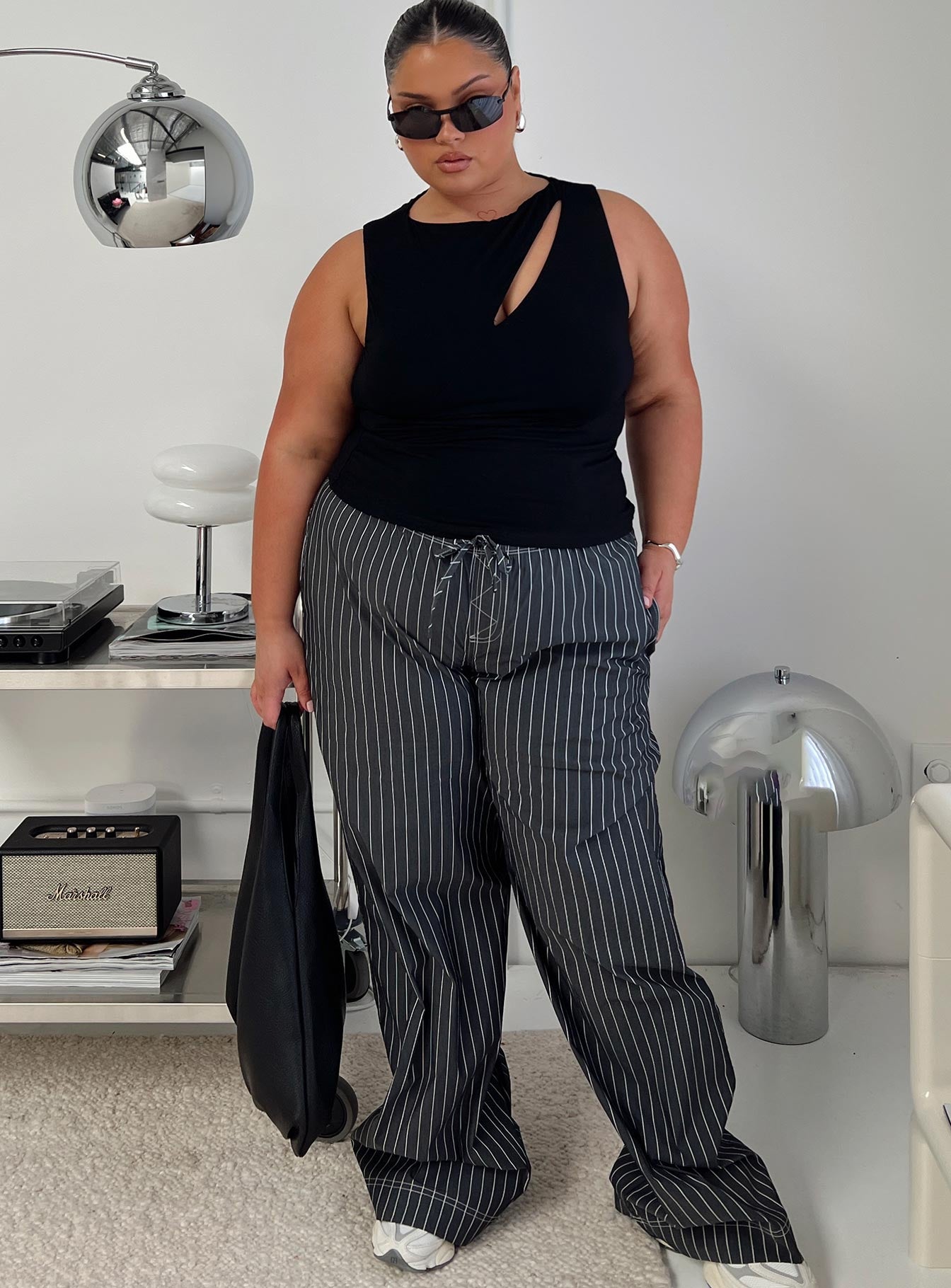 Terrance Baggy Pant Grey Stripe - Image 11