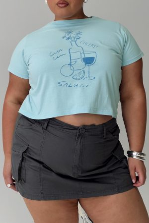 Cheers To You Tee Blue Curve