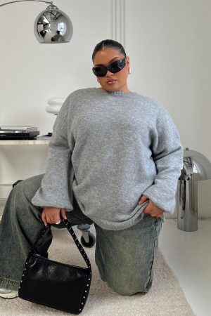 Ryanna Sweater Grey Curve