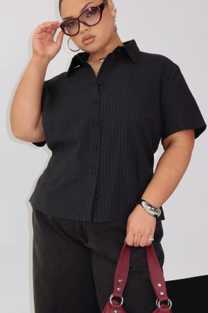 Arnica Top Black Stripe Curve