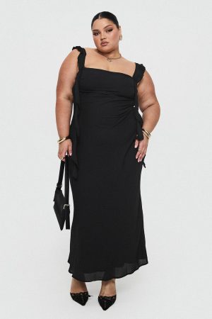 Lanai Maxi Dress Black Curve