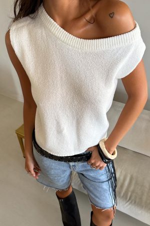 Ashfield Off Shoulder Top White