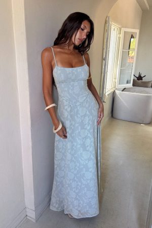 South Of France Maxi Dress Blue