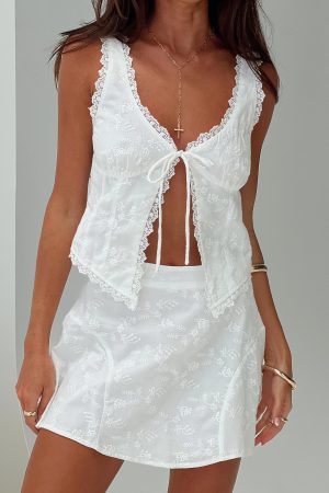 Dorothea Broderie Set White