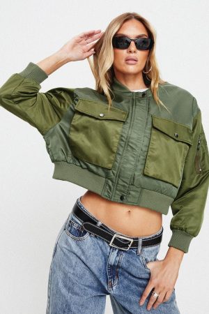 Milener Utility Bomber Jacket Olive