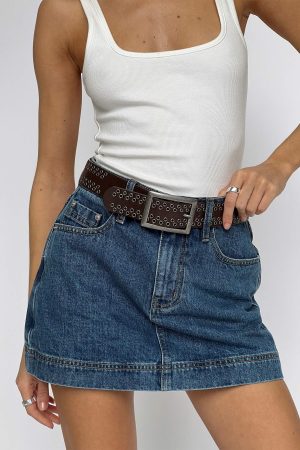 Gazelle Denim Skort Mid Wash