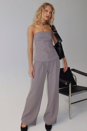 Ambient Wide Leg Pant Grey