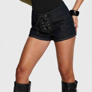Thunderbird Micro Shorts Dark Indigo Wash