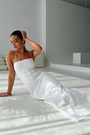 Brightwell Maxi Dress White