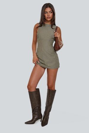 Yumiko Romper Green Stripe Petite