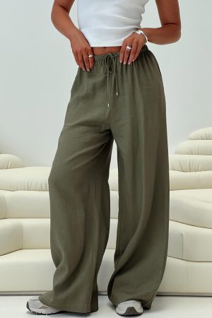 Ogilvie Linen Blend Pants Olive