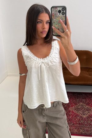 Antiquity Babydoll Top White