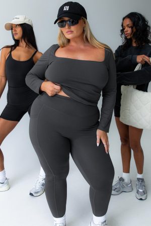 Achieve Activewear Leggings Grey Curve
