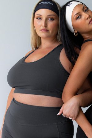 Energised Activewear Top Grey Curve
