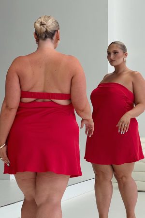 Phillipa Mini Dress Red Curve