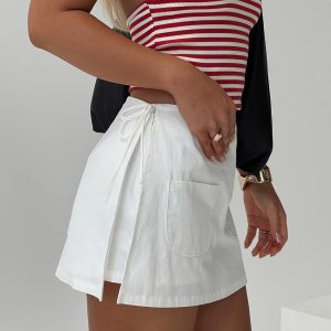 Gigi Wrap Skort White Tall
