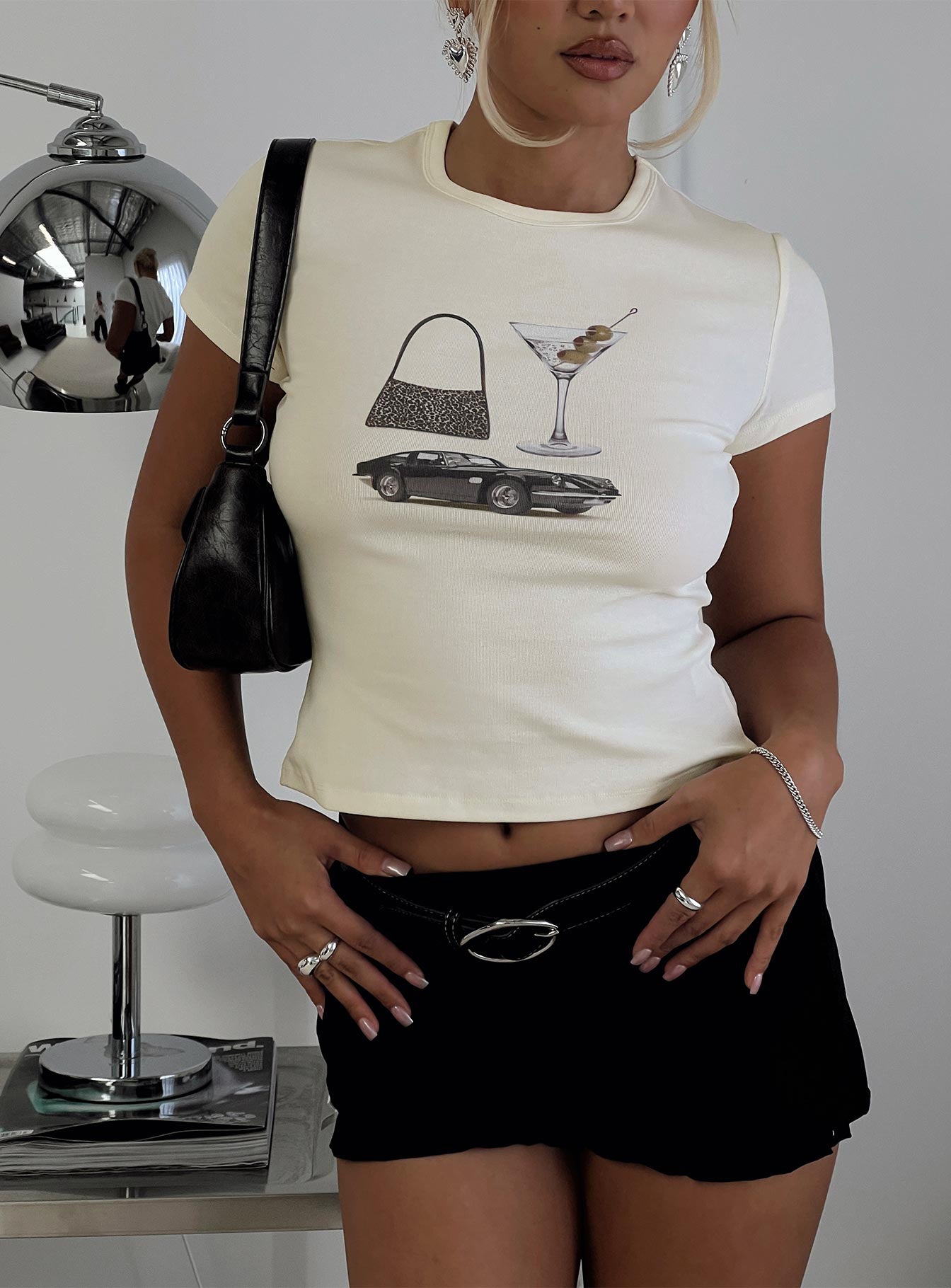 Marseille Manners Graphic Top Cream - Image 8