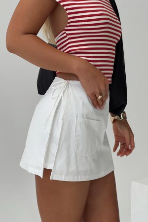Gigi Wrap Skort White