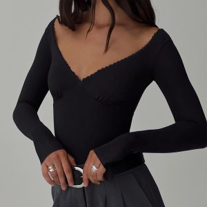 Loveydove Bodysuit Black Tall