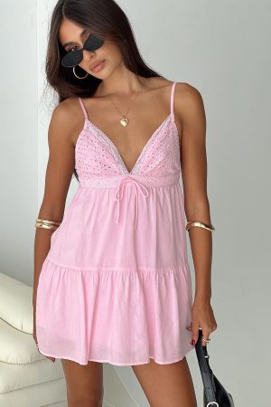 Nicoletta Mini Dress Light Pink
