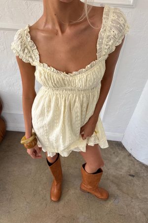 Carlita Mini Dress Yellow