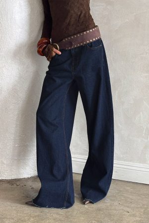 Darla Low Rise Straight Leg Jean Dark Blue Wash
