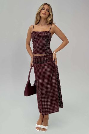 Shining Mirrors Set Burgundy