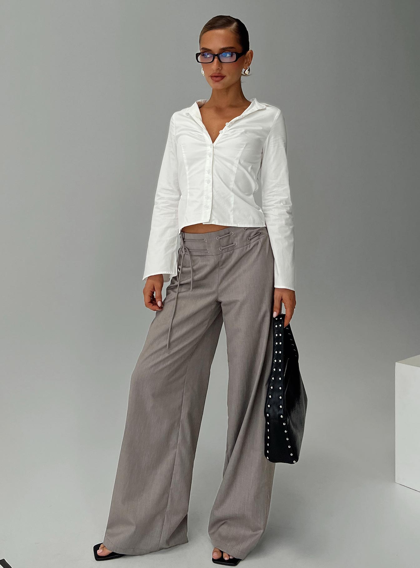 Just Have Fun Wide Leg Pant Grey - Image 8