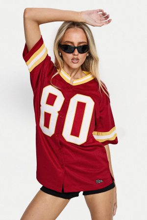 USC Football Button Down Jersey Cardinal