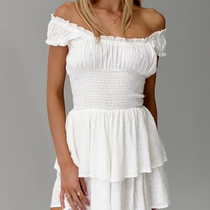 The Love Galore Romper White