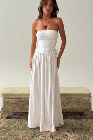 So Far So Good Maxi Dress White