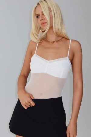 In The Club Bodysuit White