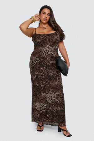 Knox Maxi Dress Leopard Curve