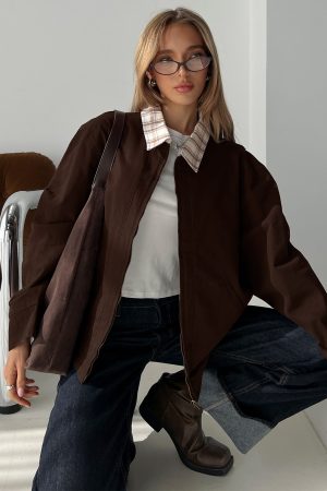 Soraia Workwear Jacket Brown
