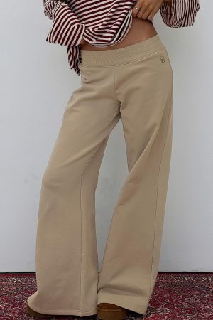 Summits Flared Track Pants Latte