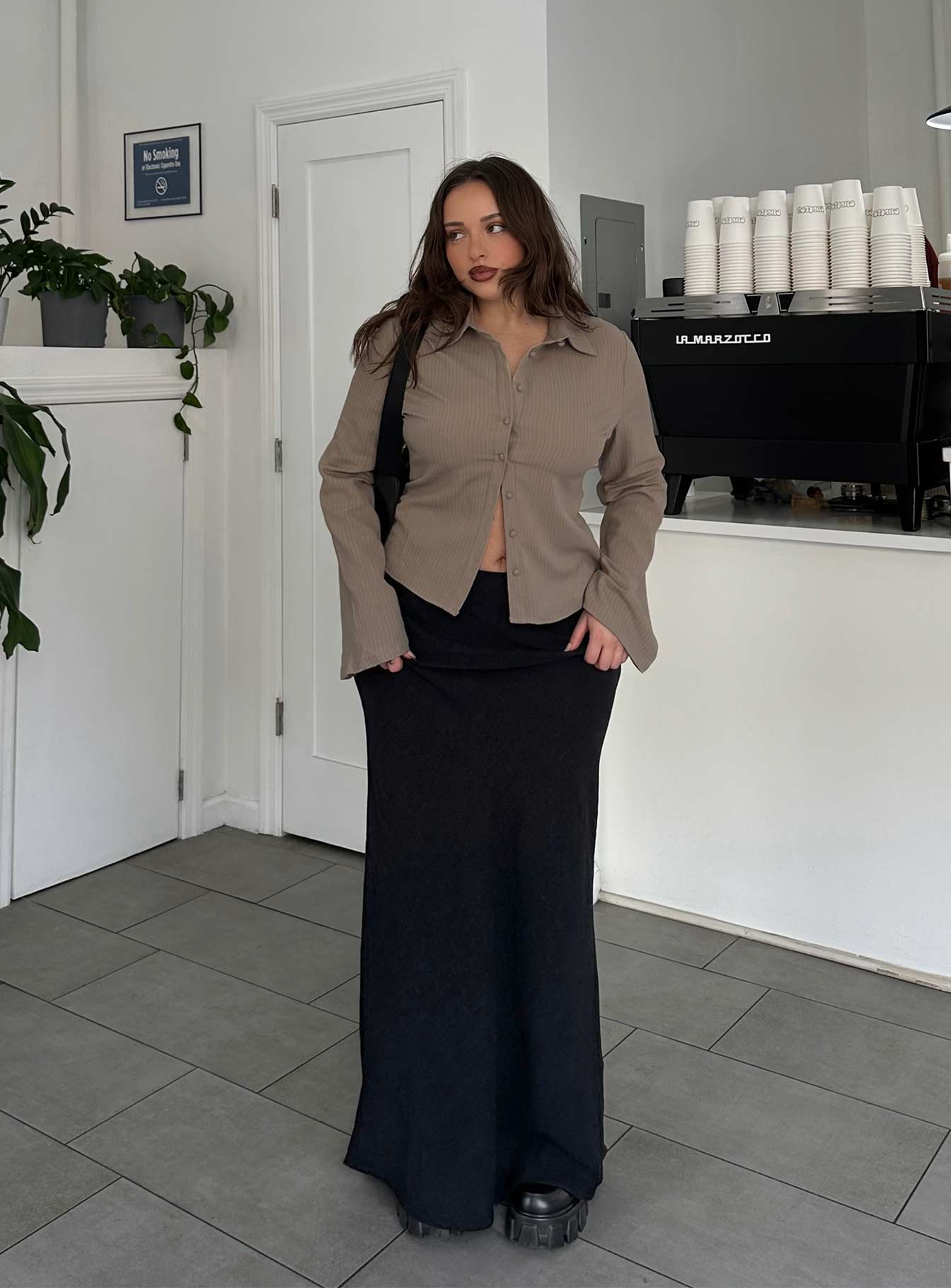 Jodie Maxi Skirt Black - Image 7