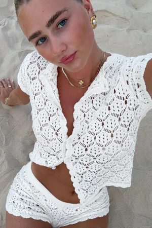 Sun Still Shines Crochet Set White