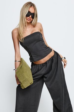 Odara Strapless Top Black