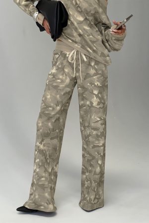 Dodie Wide Leg Pants Camo