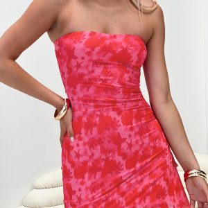 Donelli Mini Dress Pink Floral Tall