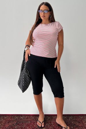 Cayte Capris Black Curve
