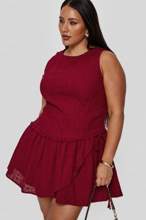 Cosie Mini Dress Red Curve