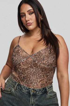 Elixia Bodysuit Leopard Curve