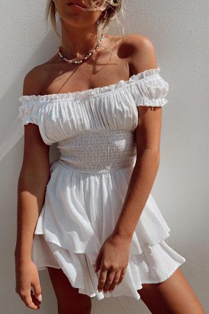 The Love Galore Romper White
