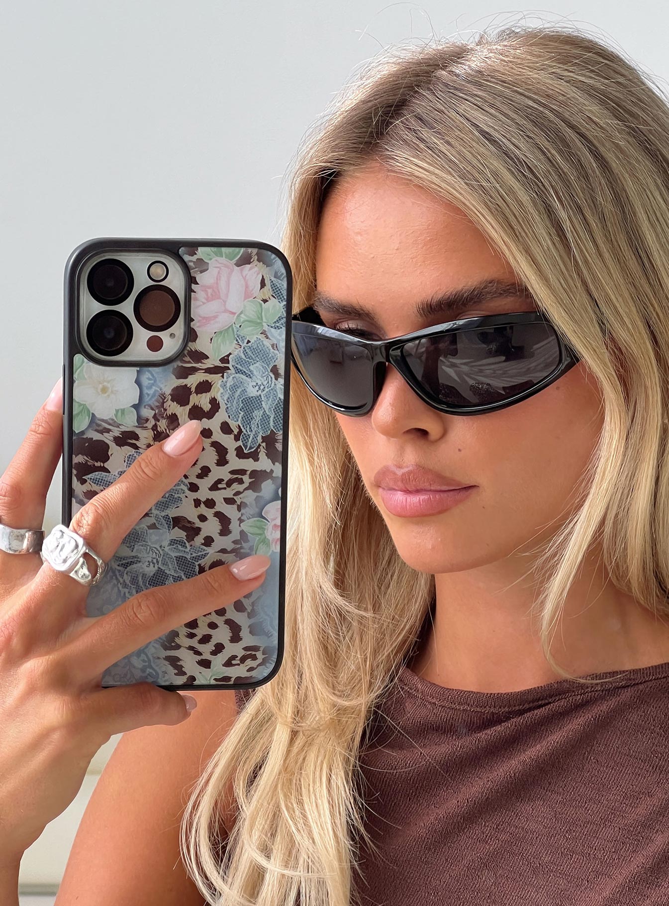 Elayna iPhone Case Leopard Floral - Image 3