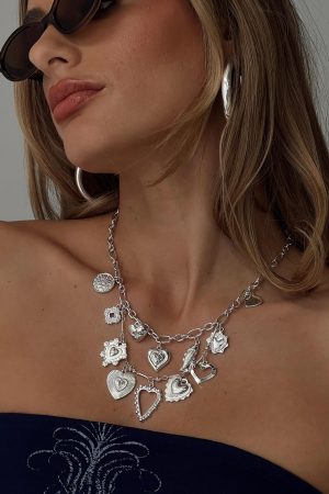 True Connections Charm Necklace Silver