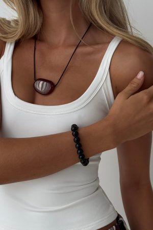 Orlynn Beaded Bracelet Black