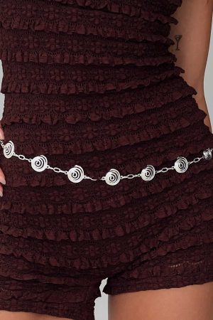 Afterglow Spiral Belt Silver